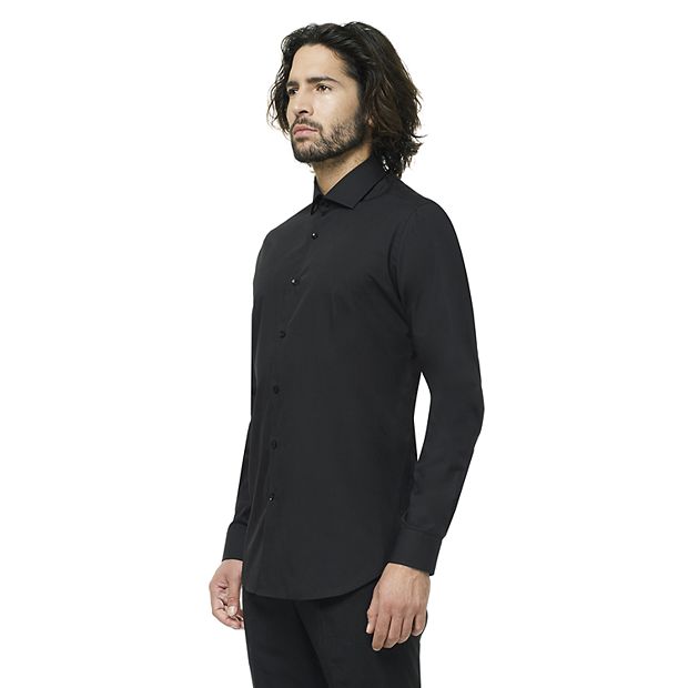 OppoSuits - Black Knight - Black Dress Shirt