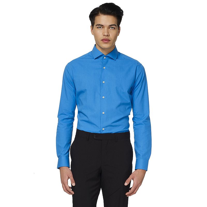 Mens OppoSuits Modern-Fit Dress Shirt, Size: XS, Blue