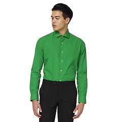 Mens green sale dress shirts