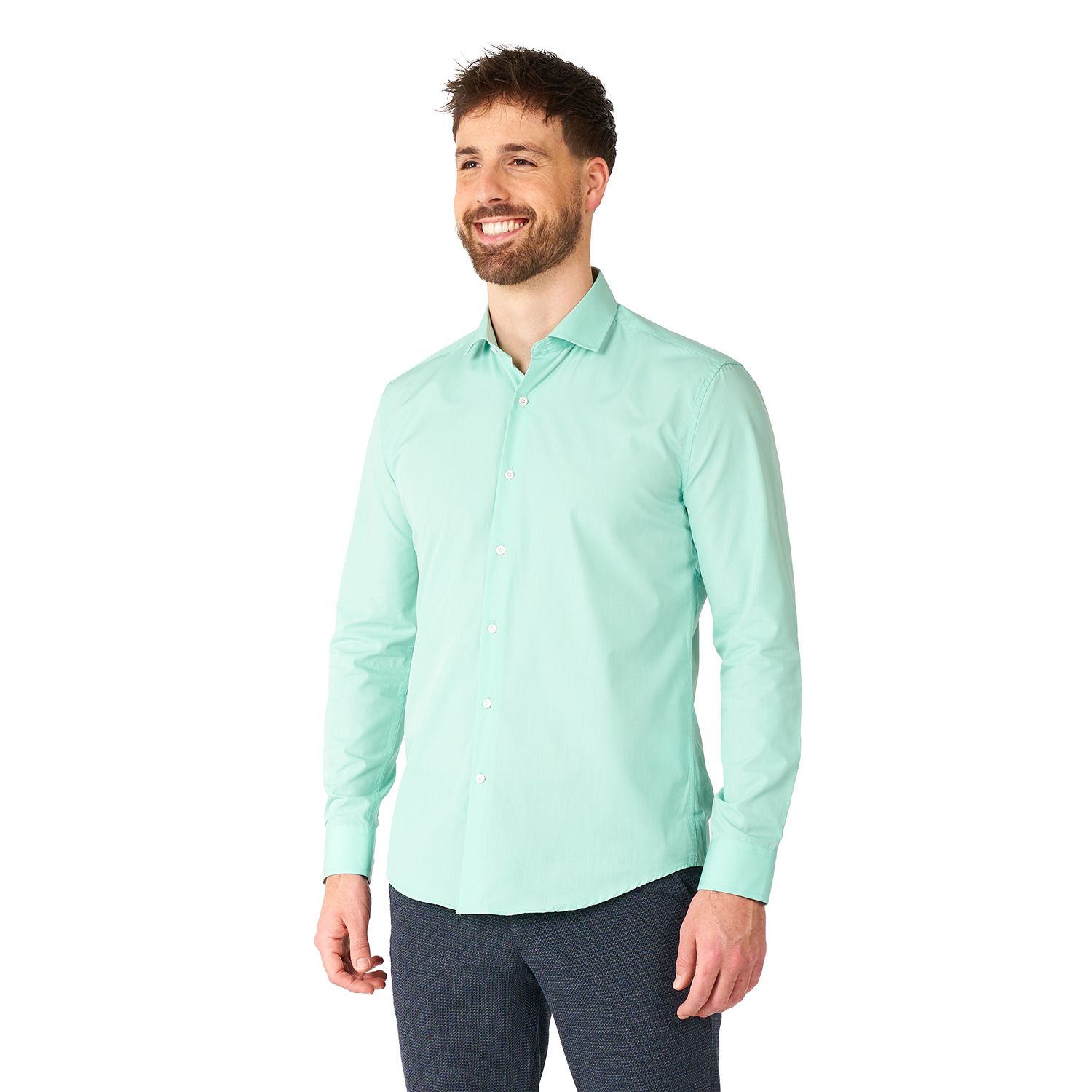 OppoSuits Men's Red Devil Solid Color Shirt, Size: Small