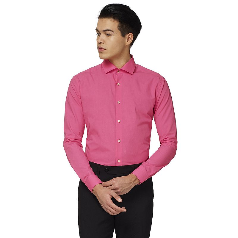 Mens OppoSuits Modern-Fit Dress Shirt, Size: XS, Pink