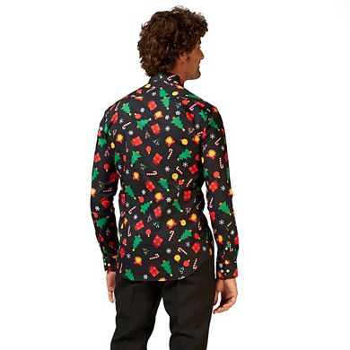 Men's OppoSuits Christmas Icons Button-Down Shirt 