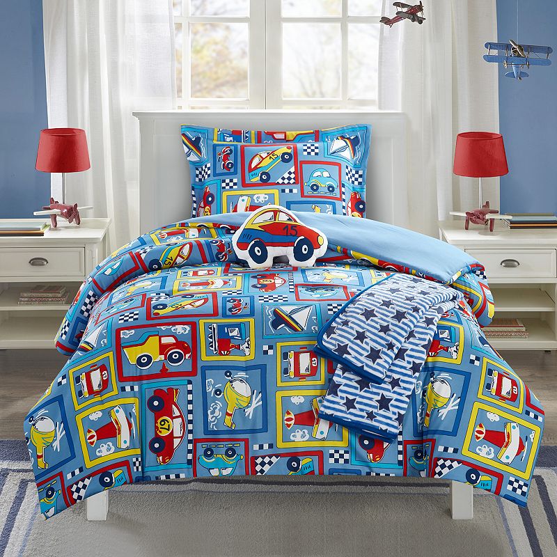 78062842 Chic Home Race Car Comforter Set, Blue, Full sku 78062842