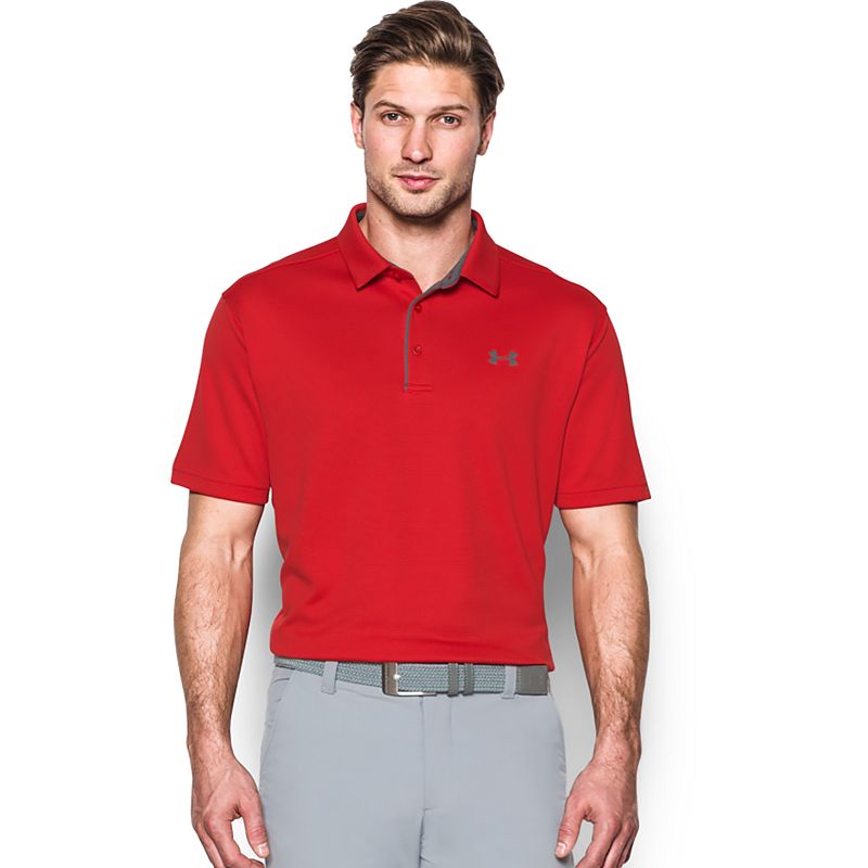 UPC 191480001820 product image for Big & Tall Under Armour Tech Polo, Men's, Size: 4XL, Red | upcitemdb.com