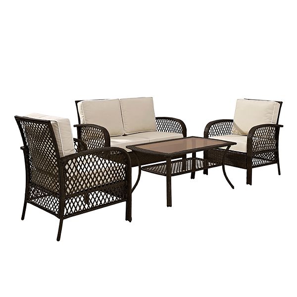 Crosley Furniture Tribeca 4 Piece, Crosley Outdoor Furniture Replacement Cushions