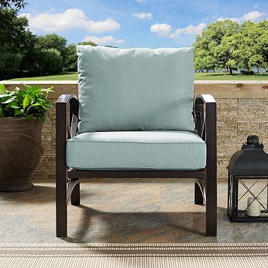 Crosley Kaplan Arm Chair with Mist Cushion