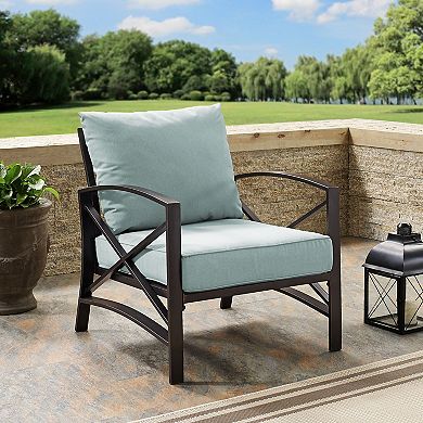 Crosley Kaplan Arm Chair with Mist Cushion