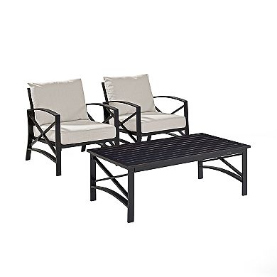 Crosley Furniture Kaplan 3-Piece Outdoor Seating Set