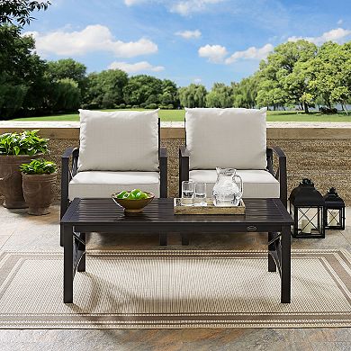 Crosley Furniture Kaplan 3-Piece Outdoor Seating Set