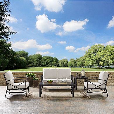 Crosley Furniture Kaplan 5-Piece Outdoor Seating Set With Mist Cushion