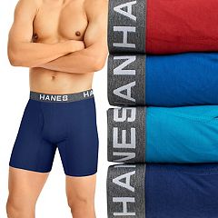 Hanes Ultimate Men's 4-Pack ComfortBlend Boxer Briefs with FreshIQ,  Black/Grey, Small : : Clothing, Shoes & Accessories