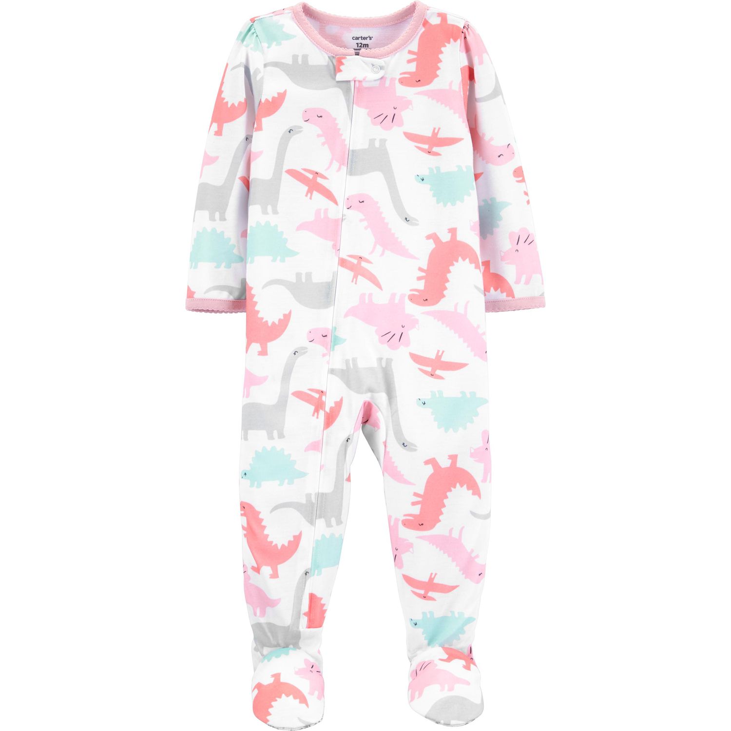 carter's big girl footed pajamas