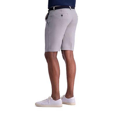 Men's Haggar® 9.5" Cool 18® PRO Straight-Fit Solid Oxford Stretch Flat-Front Shorts