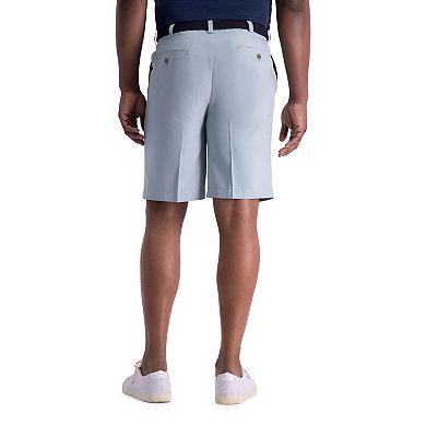 Men's Haggar® Cool 18® PRO Straight-Fit Solid Oxford Stretch Flat-Front Shorts