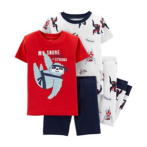 New Carter/'s 4-Piece Walrus Sea Captain Pajama Set Toddler Boys 3 4 5