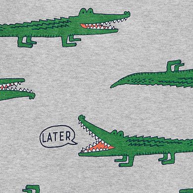 Toddler Boy Carter's 4-Piece Alligator Snug Fit Pajama Set