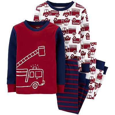 Fire truck pajamas 4t sale