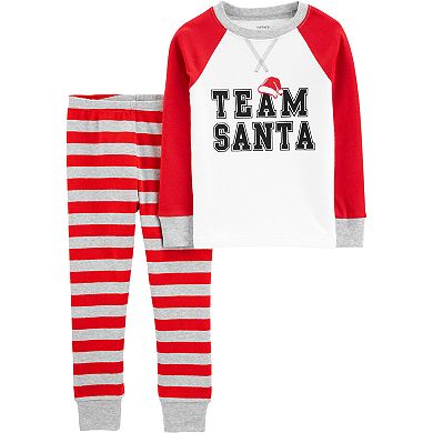 Carter's 2-Piece Team Santa Snug Fit Cotton PJs