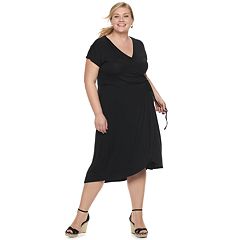 Plus Size women's wrap dress