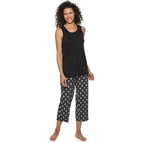 Women's Croft & Barrow® Smocked 2-Piece Pajama Set