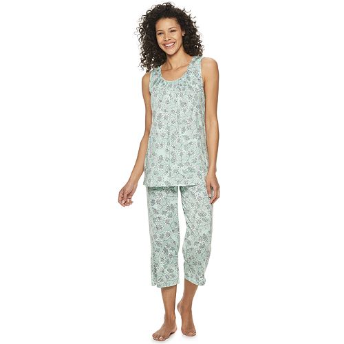 Women's Croft & Barrow® Smocked 2-Piece Pajama Set