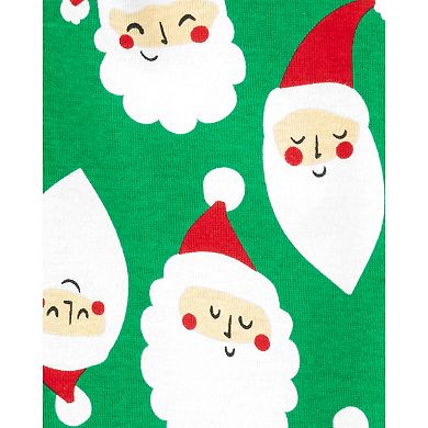 Toddler Boy Carter's 1-Piece Christmas Santa Snug Fit Cotton Footie PJs