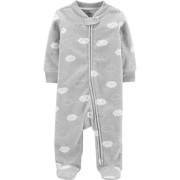 Baby Carter's Clouds ZipUp Fleece Sleep & Play