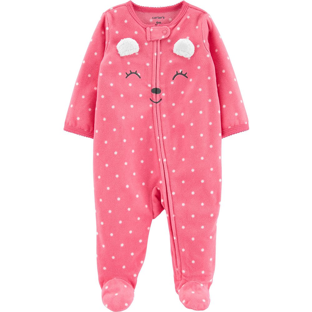 Carter's Baby Girl Polar Bear 2-Way Zip-Up Footie Coverall main image 0