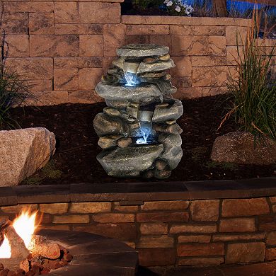 Pure Garden LED Indoor / Outdoor Water Fountain