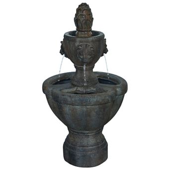 Pure Garden 2 tier Indoor / Outdoor Water Fountain
