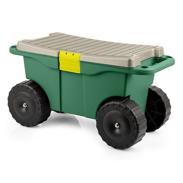 Pure Garden Indoor / Outdoor Storage Cart - Green