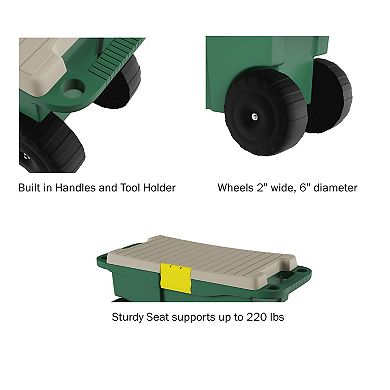 Pure Garden Indoor / Outdoor Storage Cart