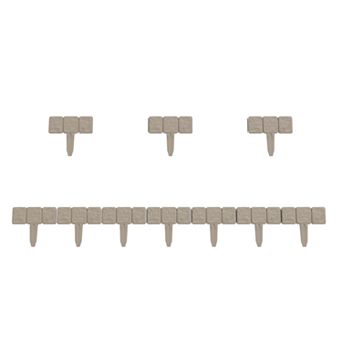 Pure Garden 8-ft. Interlocking Flower Bed Lawn Edging Border 10 pc Set