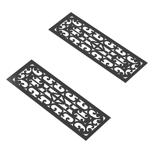 Pure Garden Non-Slip Stair Mats 2-piece Set - White