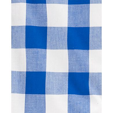 Baby Boy Carter's 2-Piece Checkered Button-Front Top & Canvas Pants Set