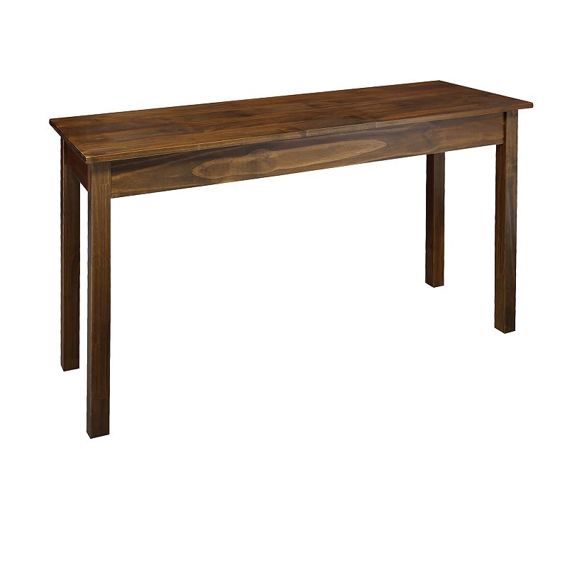 Casual Home Kennedy Console Table & Concealed Drawer, Brown