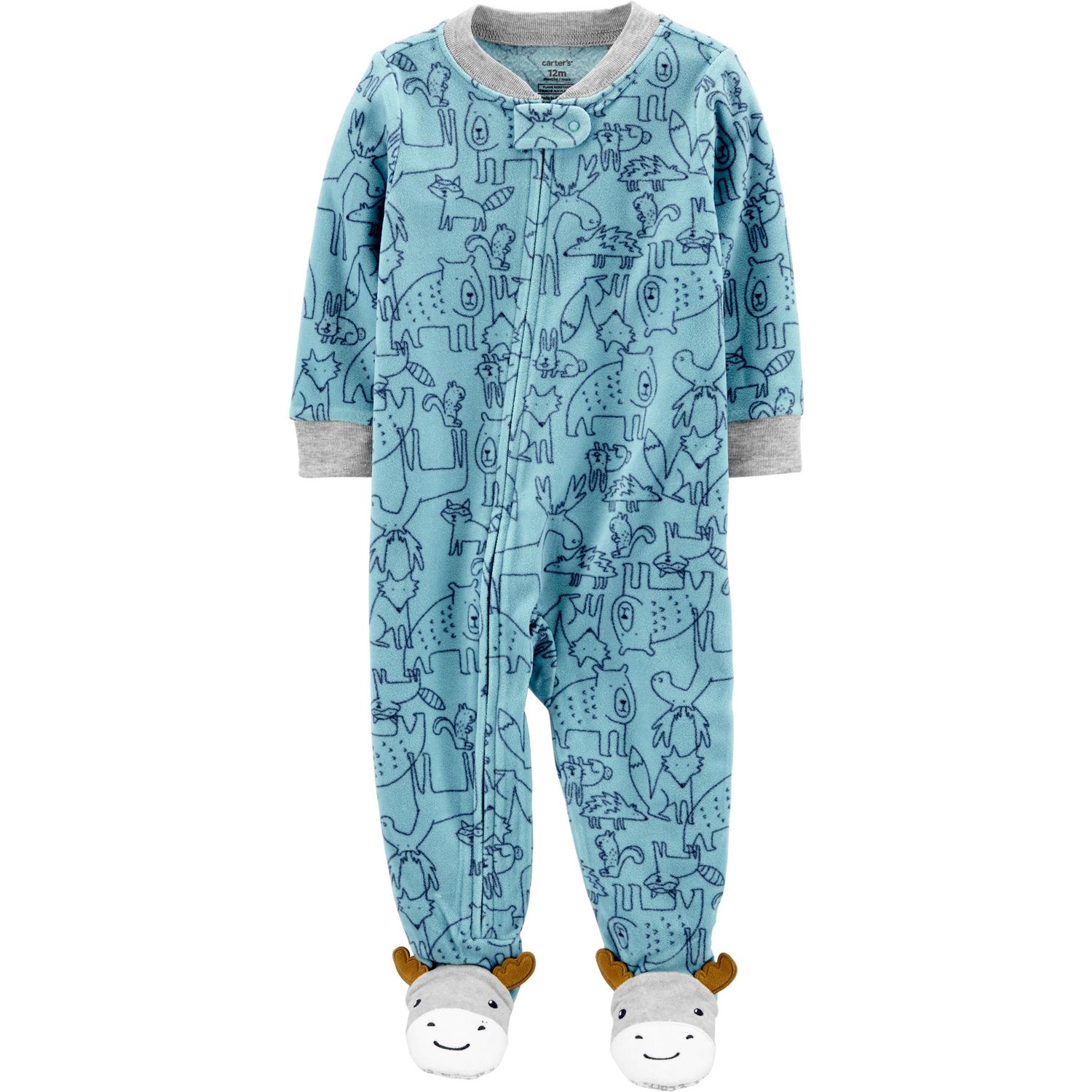 fleece footie pjs