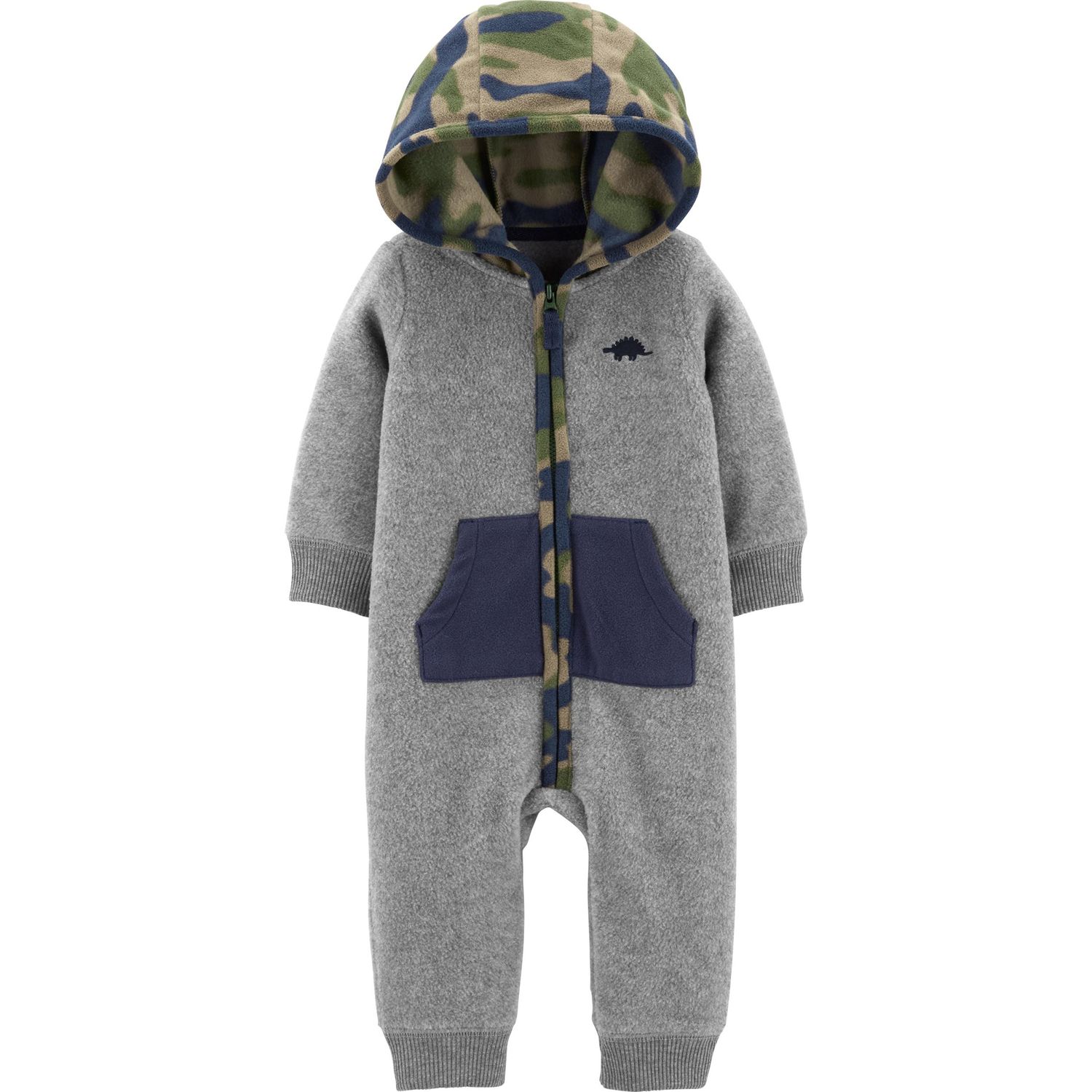 fleece romper baby boy