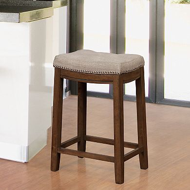 Linon Claridge Backless Counter Stool