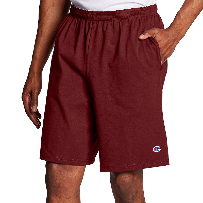 UPC 738994710642 product image for Men's Champion Jersey Shorts, Size: Large, Dark Red | upcitemdb.com