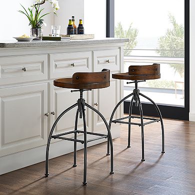 Crosley Edison Adjustable Height Stool