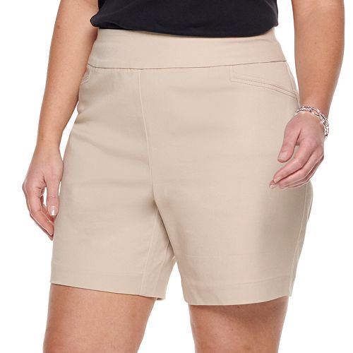 Plus Size Croft & Barrow® Pull-On Shorts