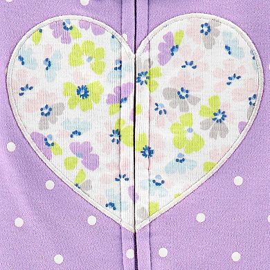 Baby Girl Carter's Floral Heart Sleep & Play