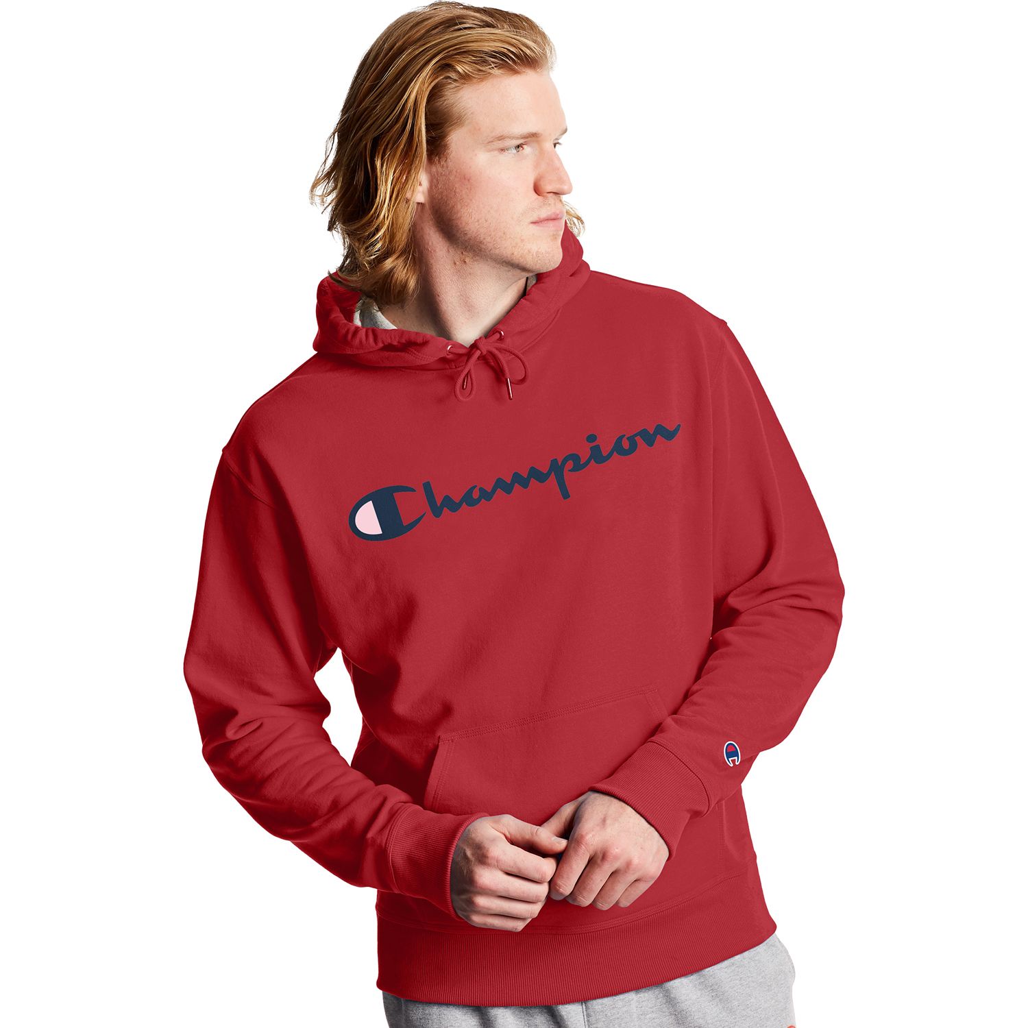 champion graphic powerblend hoodie