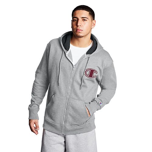 Men's Champion® Applique Logo Fleece Full-Zip Hoodie