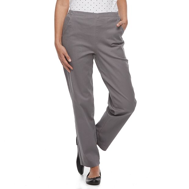 Croft & Barrow Stretch Pants 20 W Kohl's Women’s Plus Size Slacks Gray  Elastic