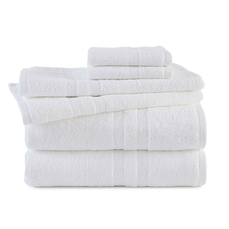 Odor Resistant Textured Bath Towel, 30 x 54 Inches - 4-Pack, White