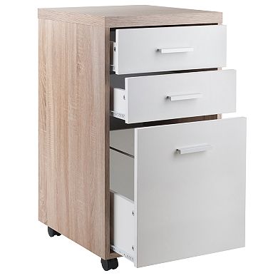 WINSOME Kenner 3-Pc Modular Desk & File Cabinet