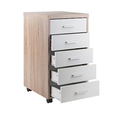Winsome Kenner 3-Pc Modular Desk, 6 Drawer