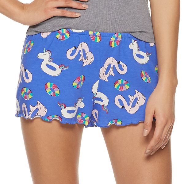 Juniors' SO® Lettuce Edge Pajama Shorts